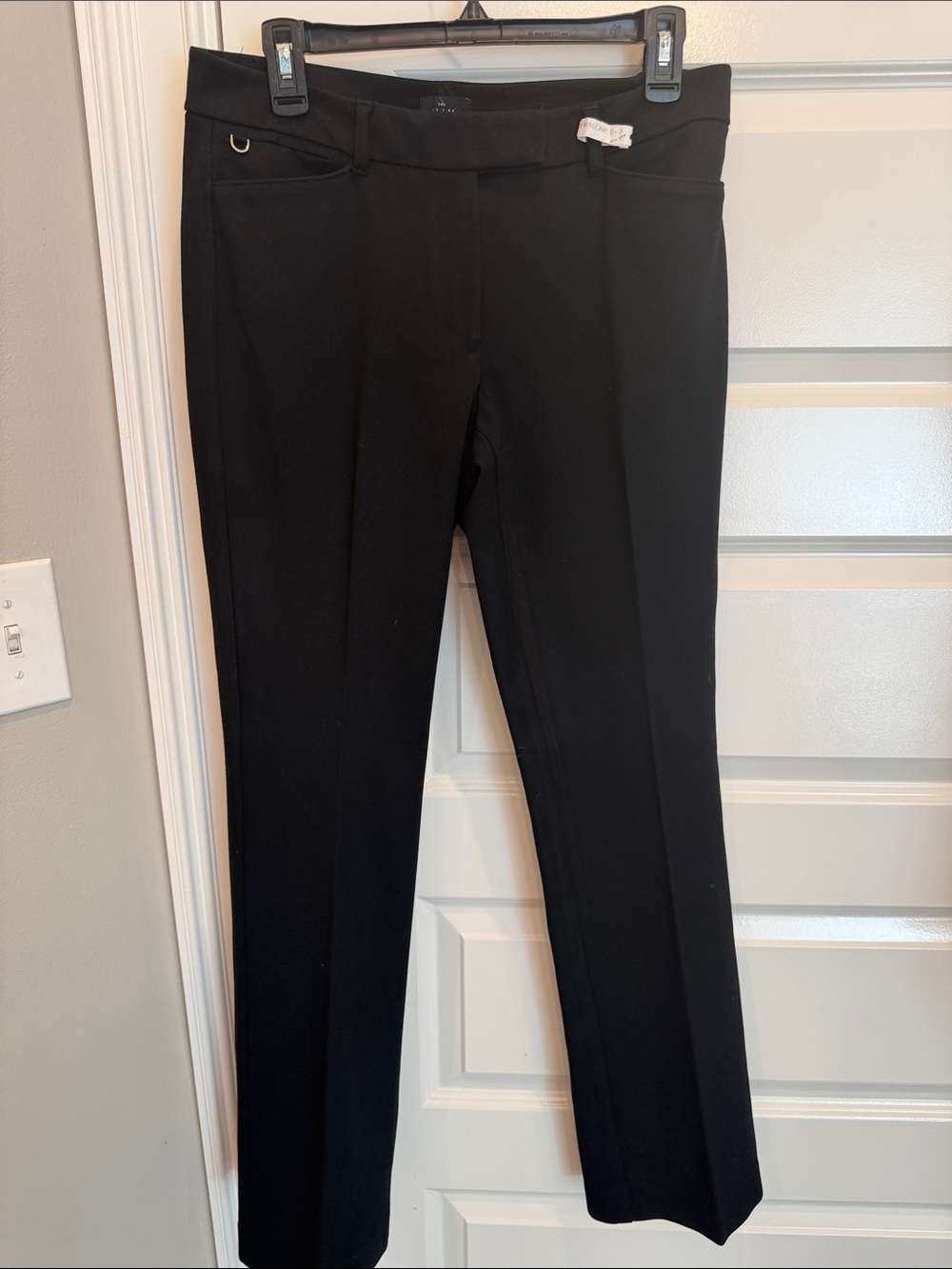White House Black Market Black Stretch Ponte Trousers
